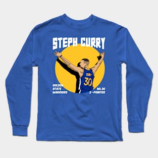 Steph Curry 3 Point Celebration Long Sleeve T-Shirt